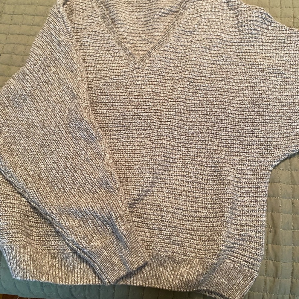 Wrangler knit sweater. Oversized for. Deep v-neck.